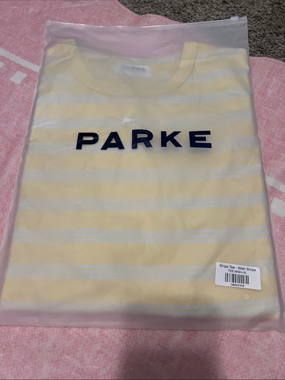 Parke Birthday Collection Wish Stripe Short-Sleeve Tee Size XL - Picture 3 of 5